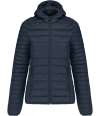 KB6111 Kariban Ladies Lightweight Hooded Padded Jacket Navy colour image